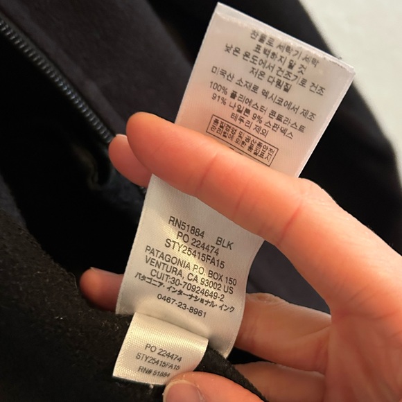 GUC Patagonia Classic Micro-D Fleece Jacket (Black, Small) - Picture 8 of 9